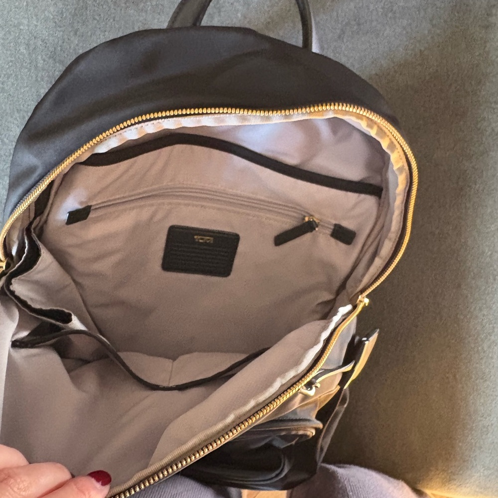 Tumi Black and Gold Backpack - Picture 2 of 3